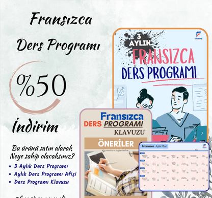 Fransızca 3 Aylık Ders Programı